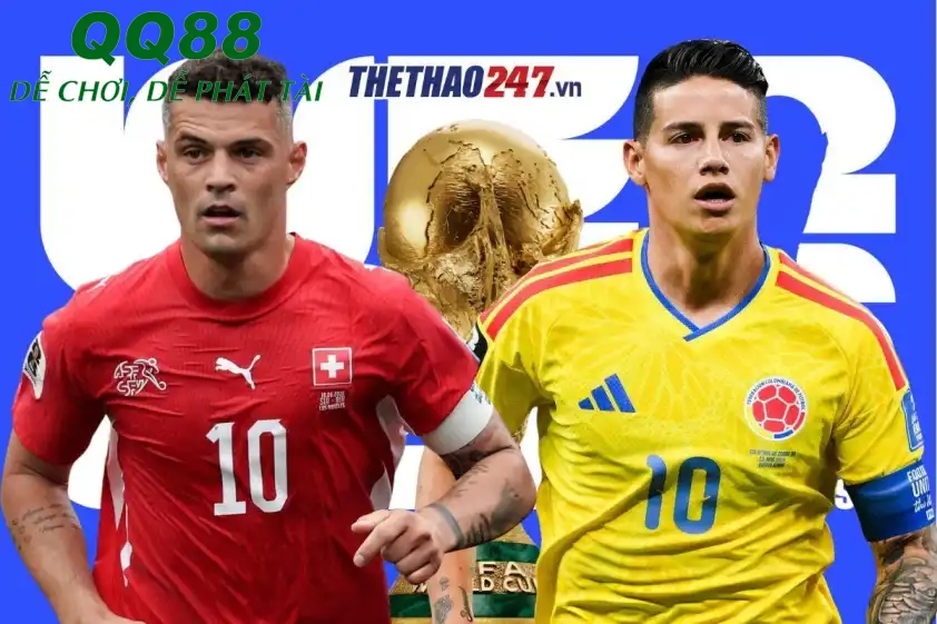 Thụy Sĩ và Colombia đều đang bất bại tại World Cup 2026 trước khi bước vào vòng 1/8. Thụy Sĩ và Colombia đều đang bất bại tại World Cup 2026 trước khi bước vào vòng 1/8.