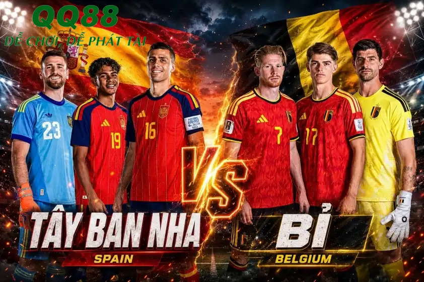 Tây Ban Nha đối đầu Bỉ